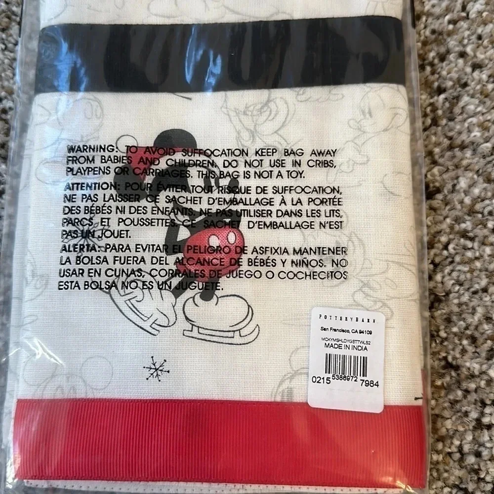 Pottery Barn Mickey Mouse Tea Towels, NIP